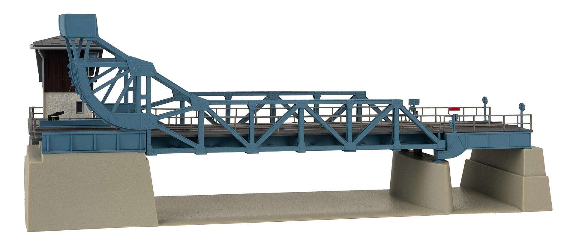 Bascule bridge with drive