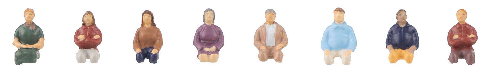 Sitting people, without legs I