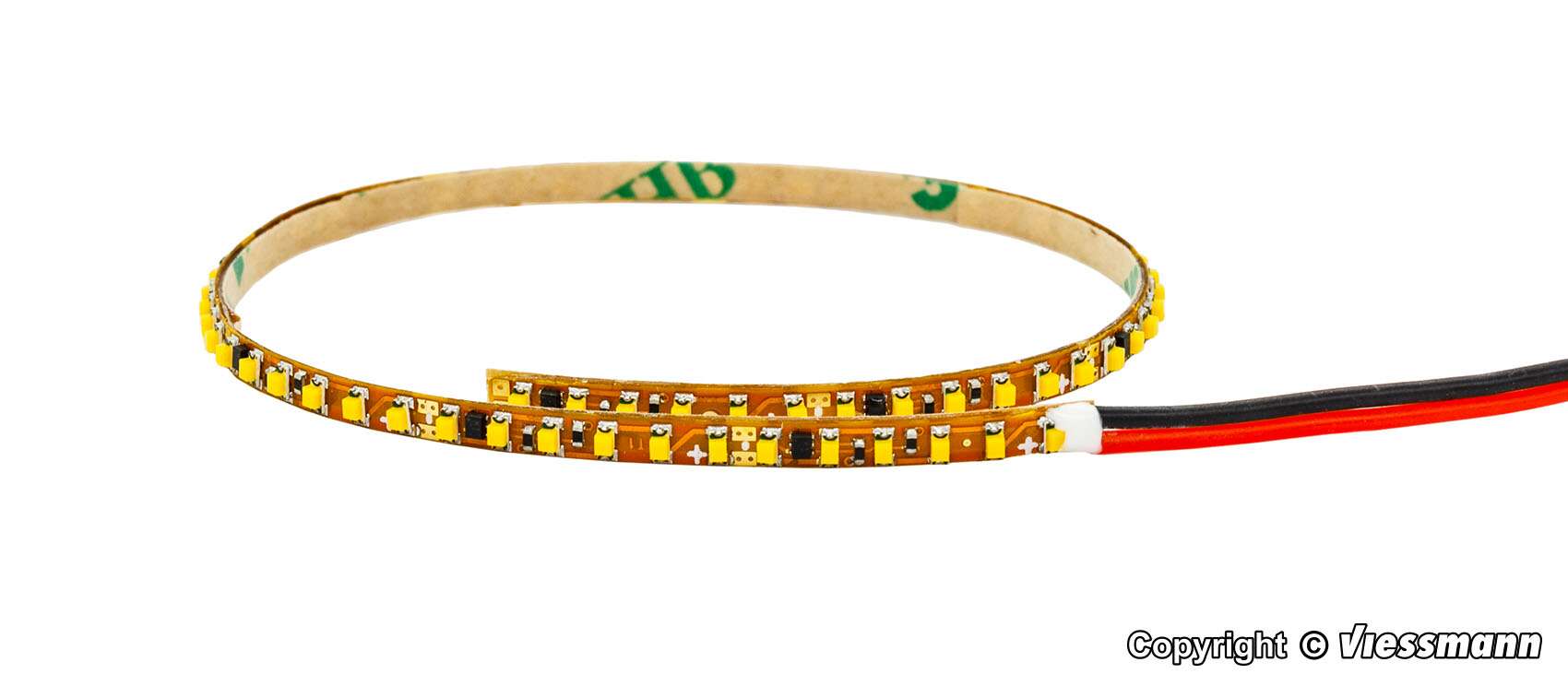 LED light strips 2,3 mm wide with 66 LEDs warm-white