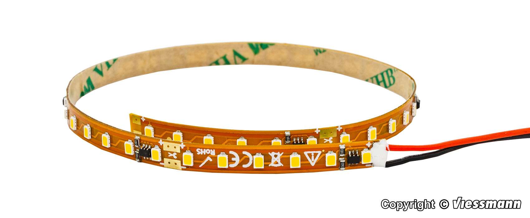 LED light strips 5 mm wide with 42 LEDs white