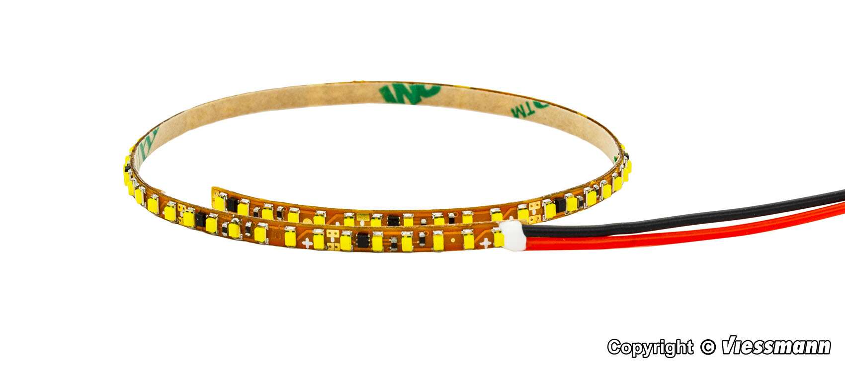 LED light strips 2,3 mm wide with 66 LEDs white