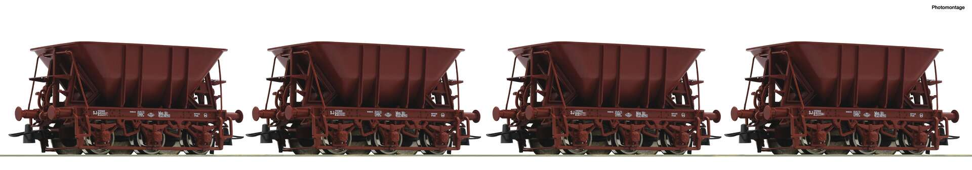 4-piece set 2: Ore wagons, SJ