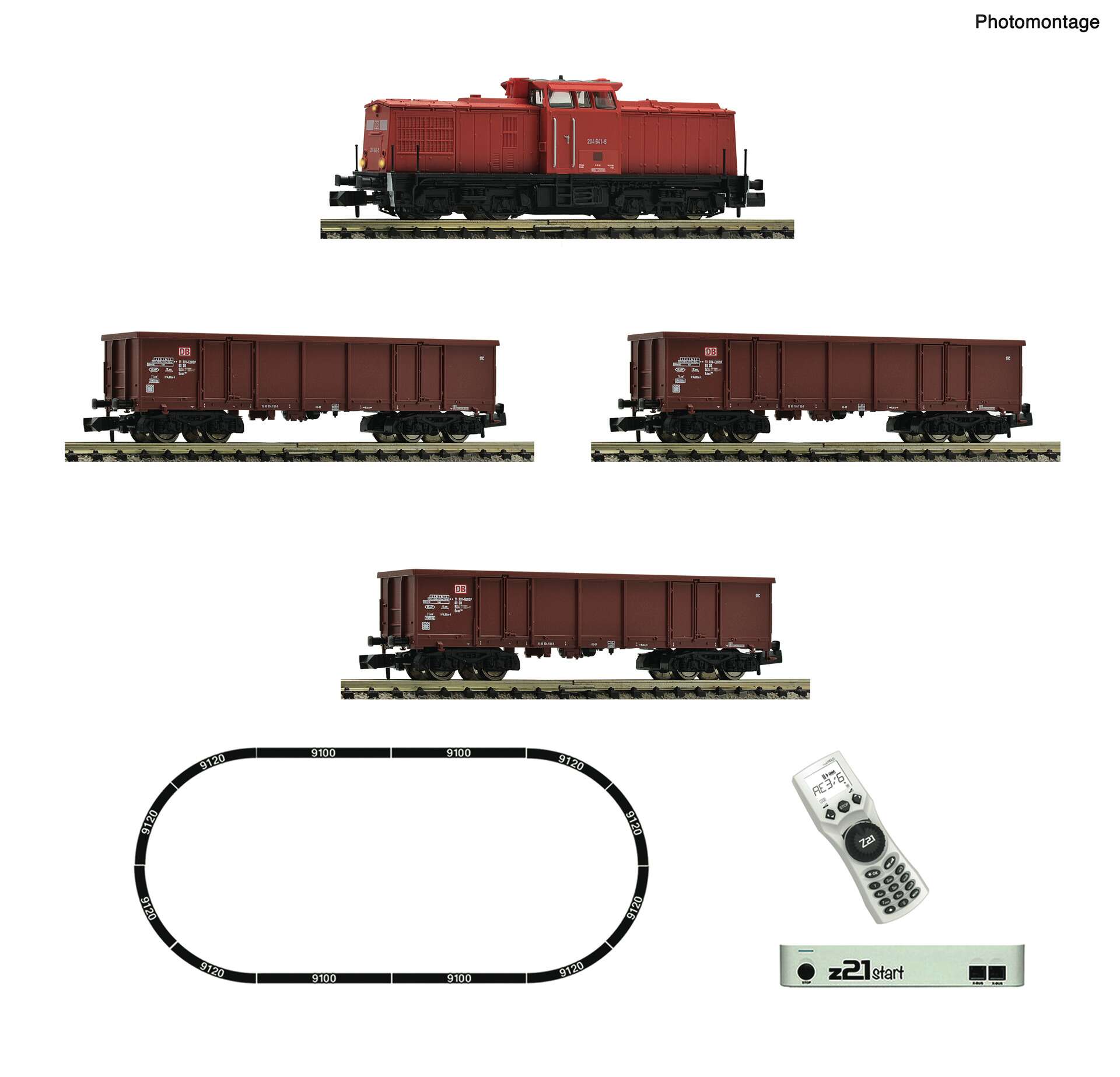 z21 start digital set: Diesel locomotive class 204 with goods train, DB AG