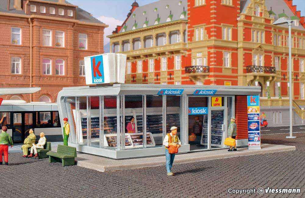 Modern kiosk incl. LED lighting