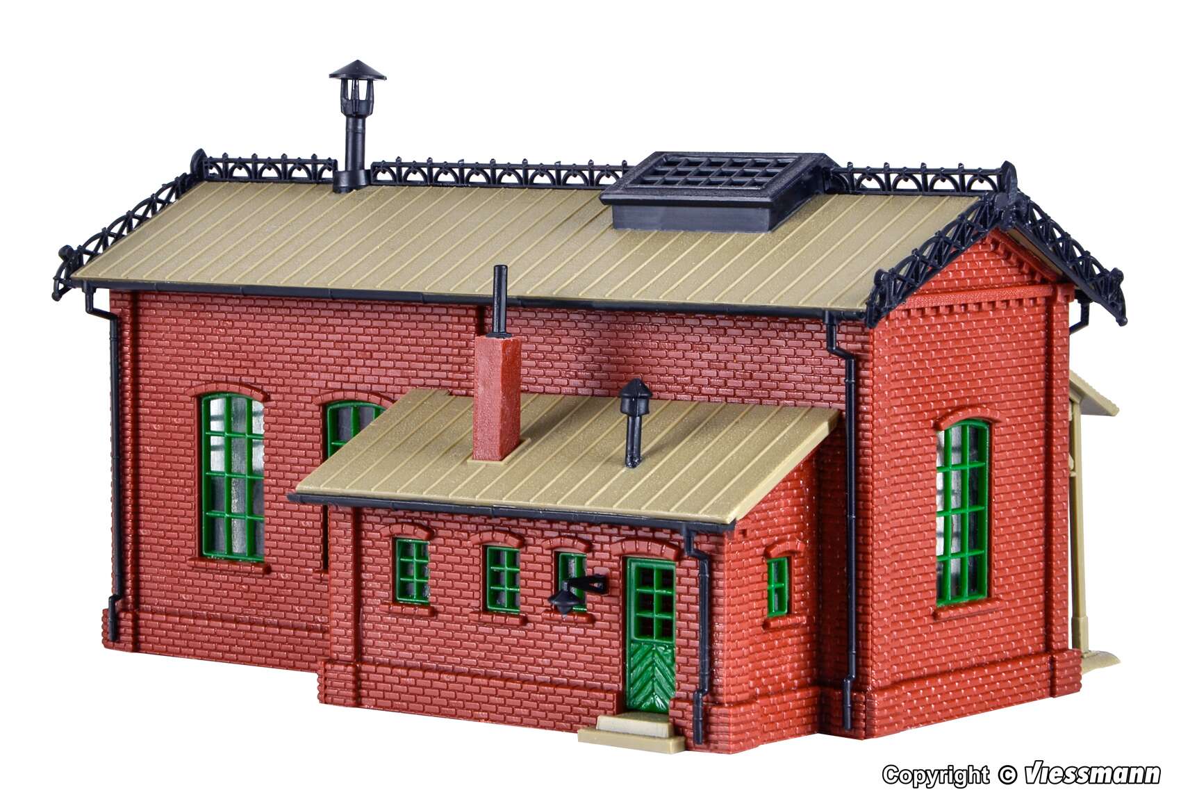 Loco shed, single track