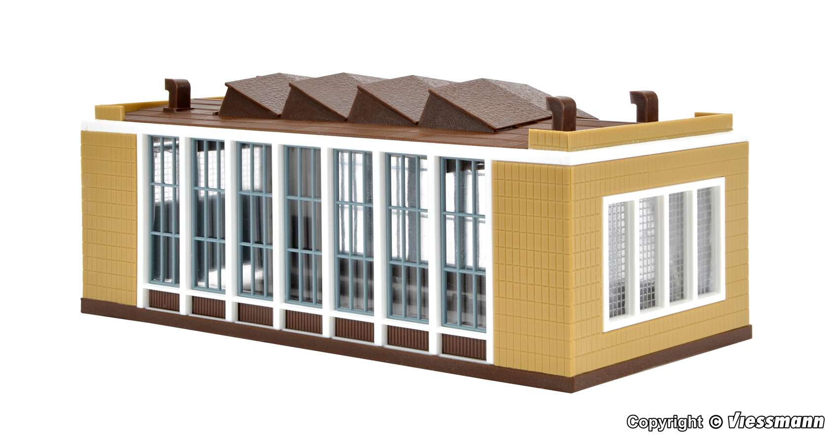 E-loco shed with automatic door lock mechanism, double track