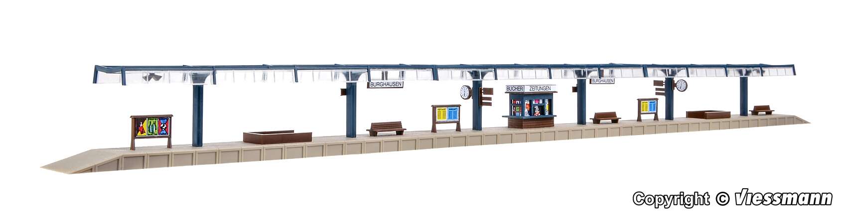 Platform, three-part