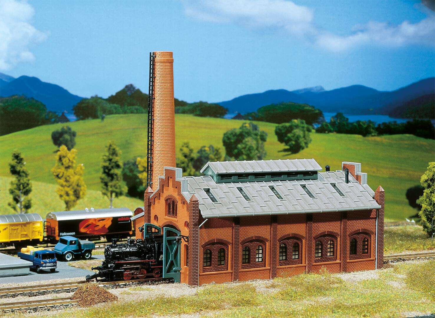 Engine repair shed
