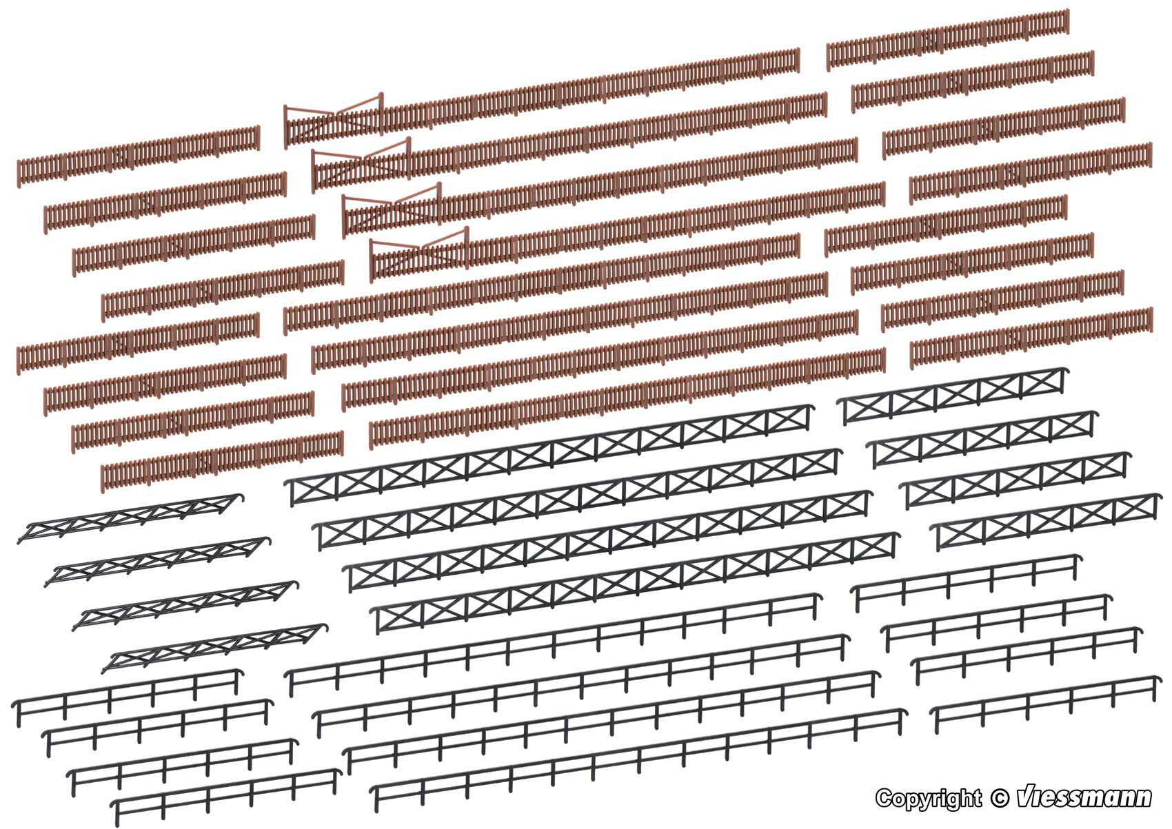 Fence for industrial and railway installations