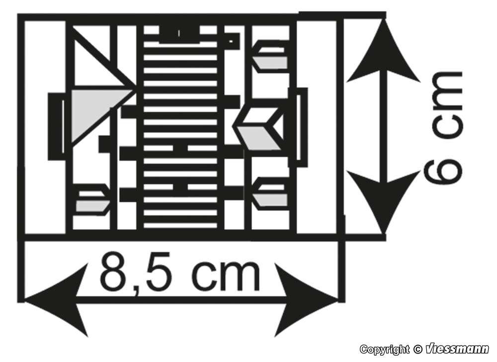 City houses around 1900, 2 pieces