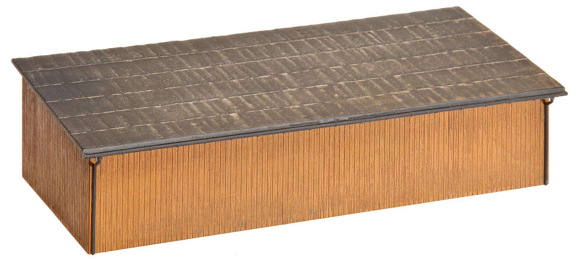 Hay bale store with workshop