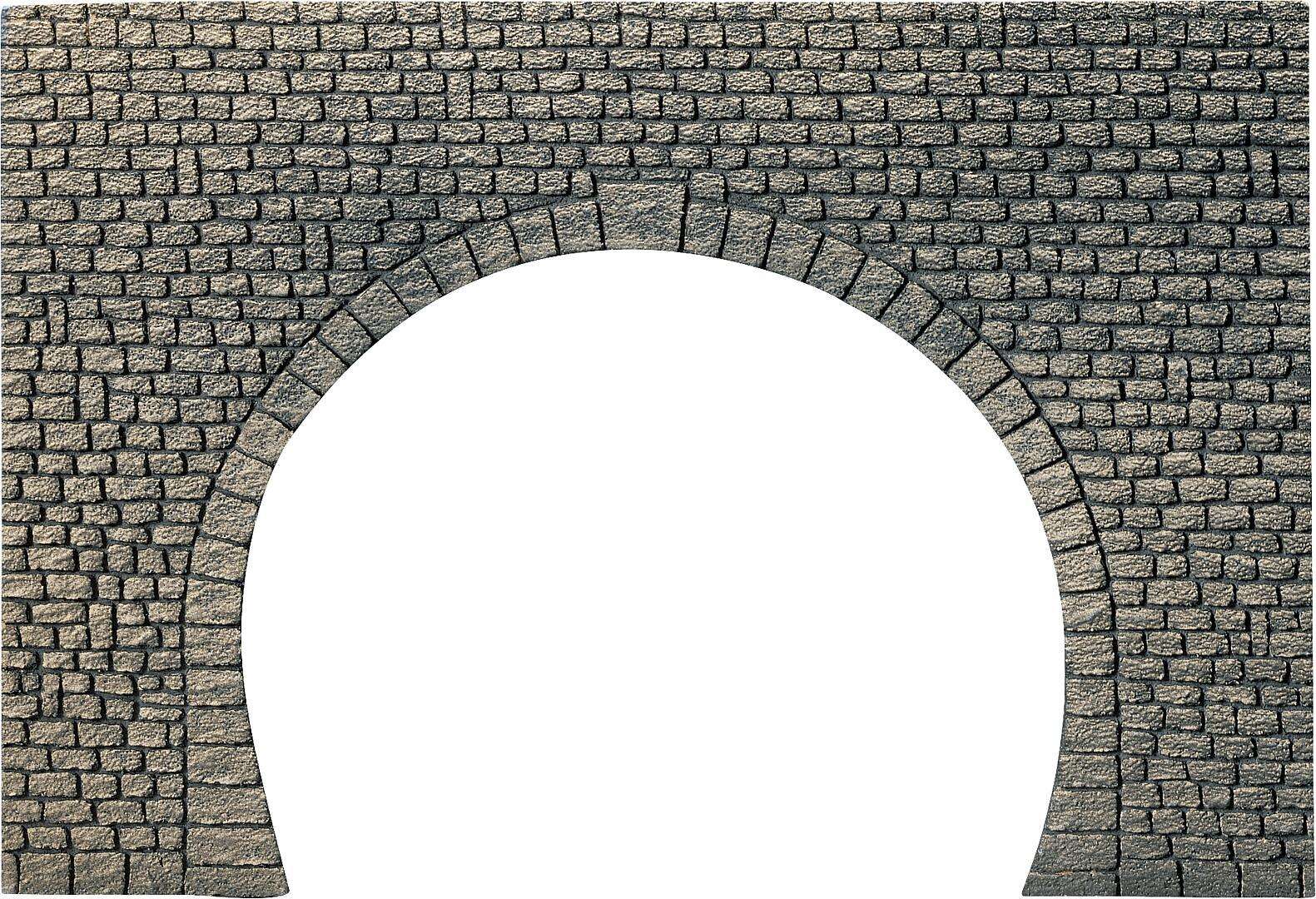 Decorative sheet tunnel portal, Natural cut stone