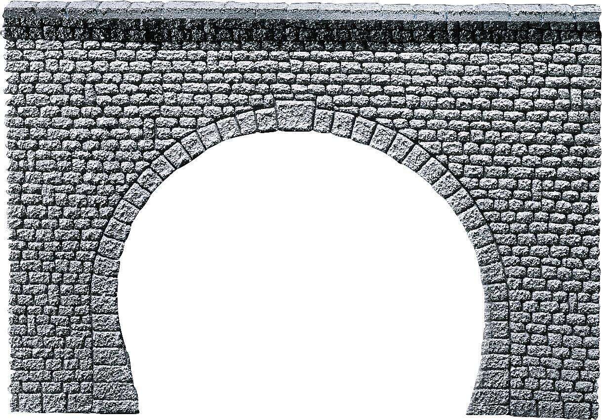 Decorative sheet tunnel portal Pros, Natural stone ashlars