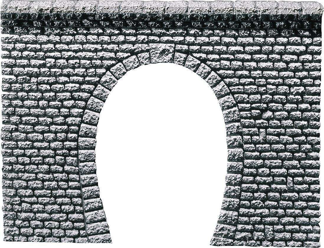 Decorative sheet tunnel portal Pros, Natural stone ashlars