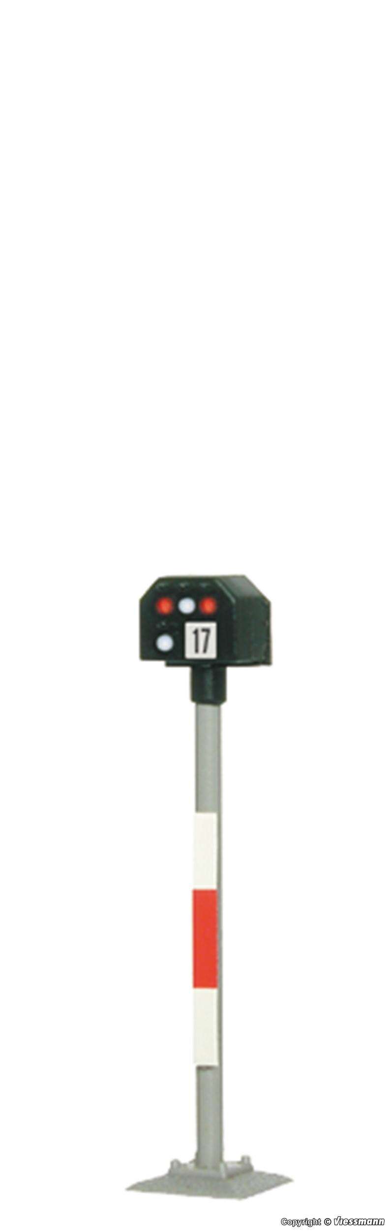 N Colour light stop signal, high