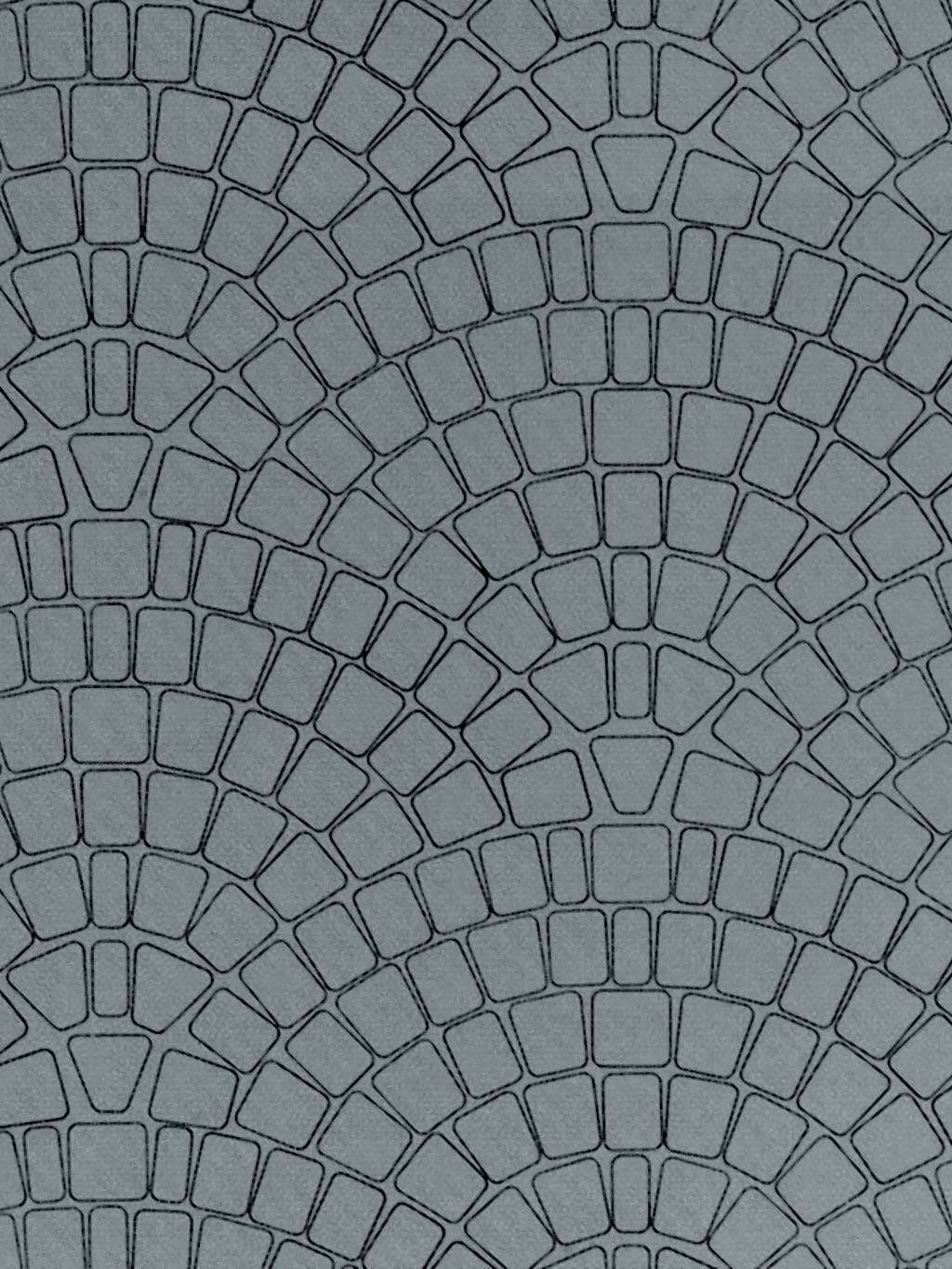 H0 Street plate cobblestone of cardboard