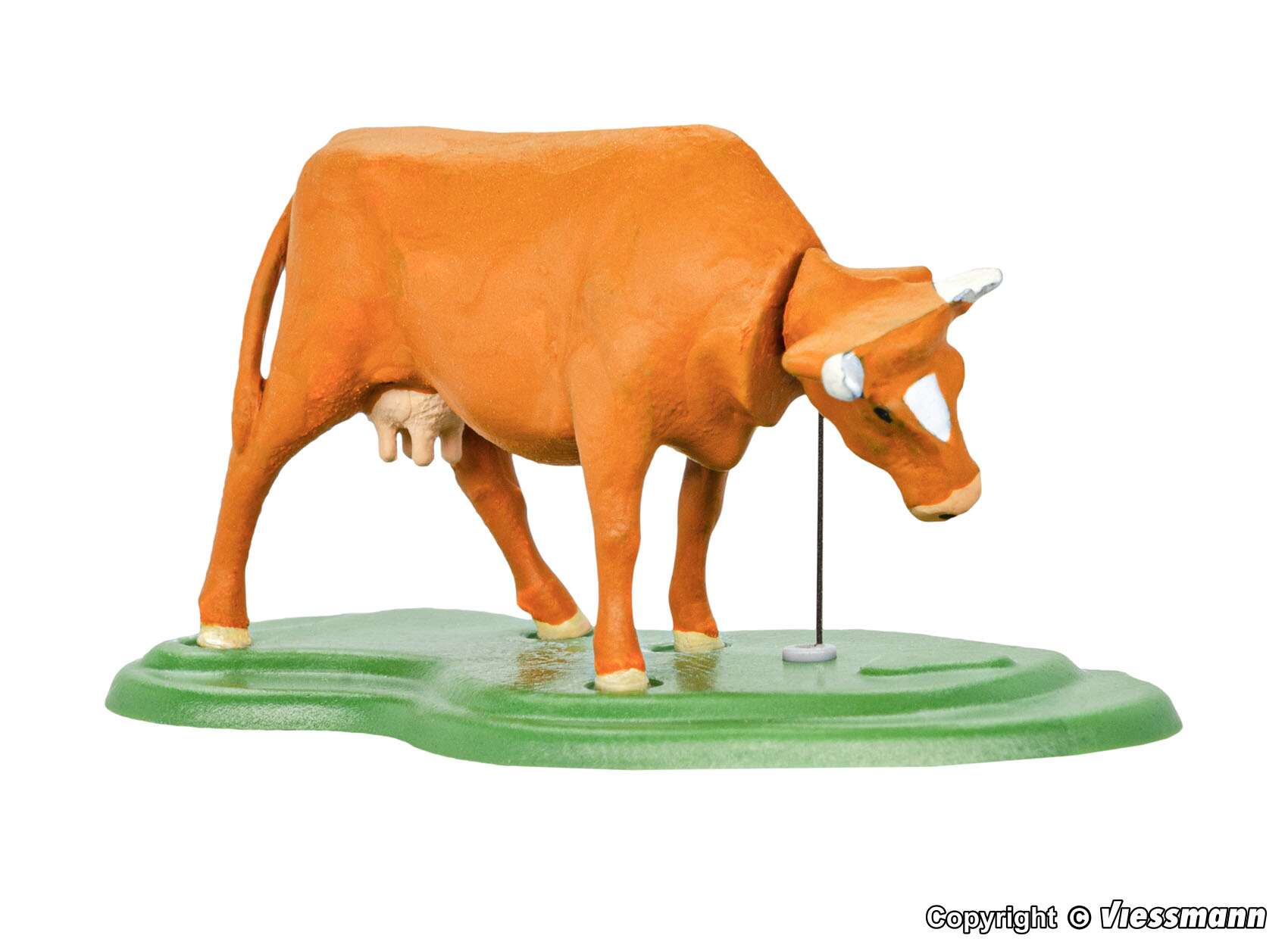 Cow with moving head, brown