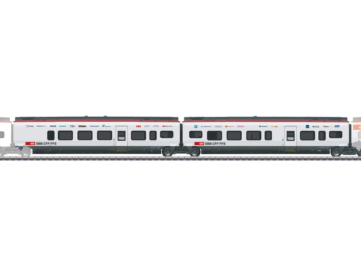 Add-On Car Set 2 for the Class RABe 501 Giruno