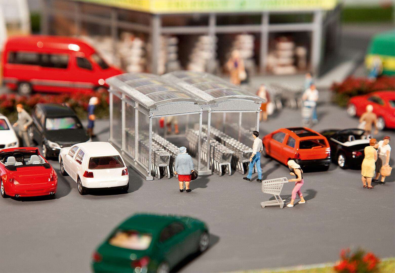 Modern shopping cart roofing