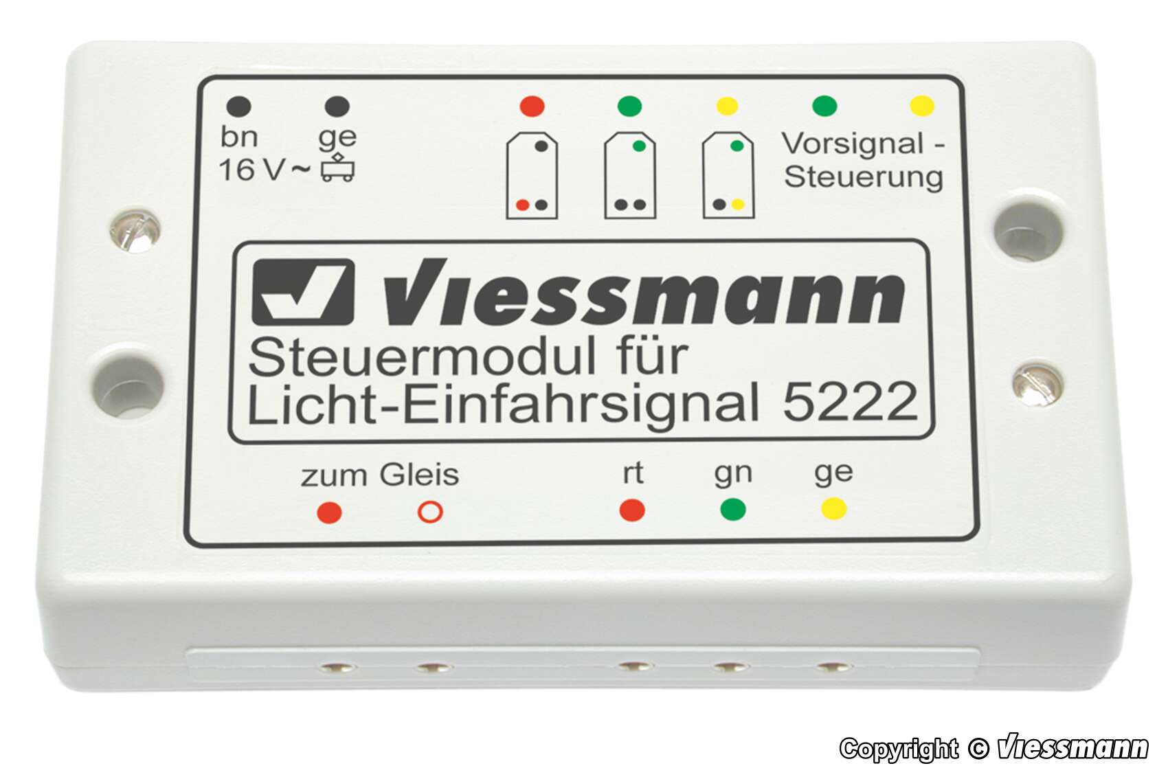 Control module for colour light entry signal