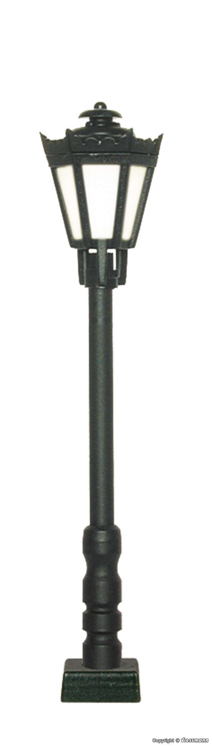 Park lamp black with plug-in
