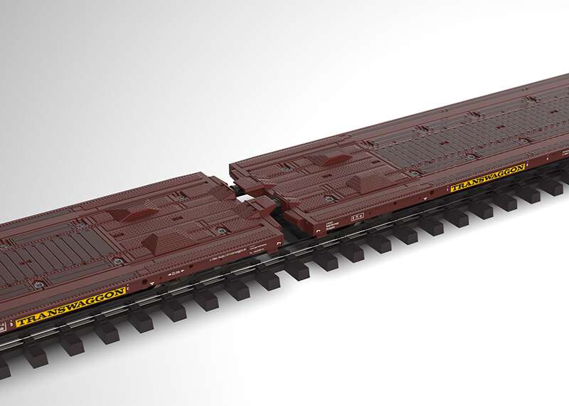 Type Laads 800B Pair of Flat Cars