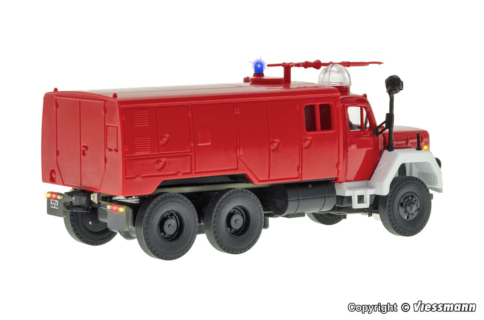 Fire brigade MAGIRUS JUPITER FIKfz 3800 / 400 3-axle with rotating flashing light, basic