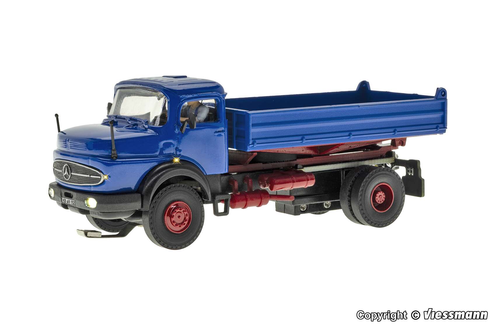 MB round bonnet 2-axle with tipper bed, basic, functional model