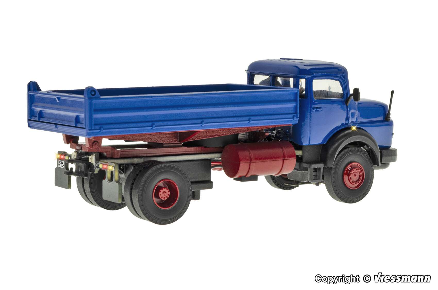 MB round bonnet 2-axle with tipper bed, basic, functional model