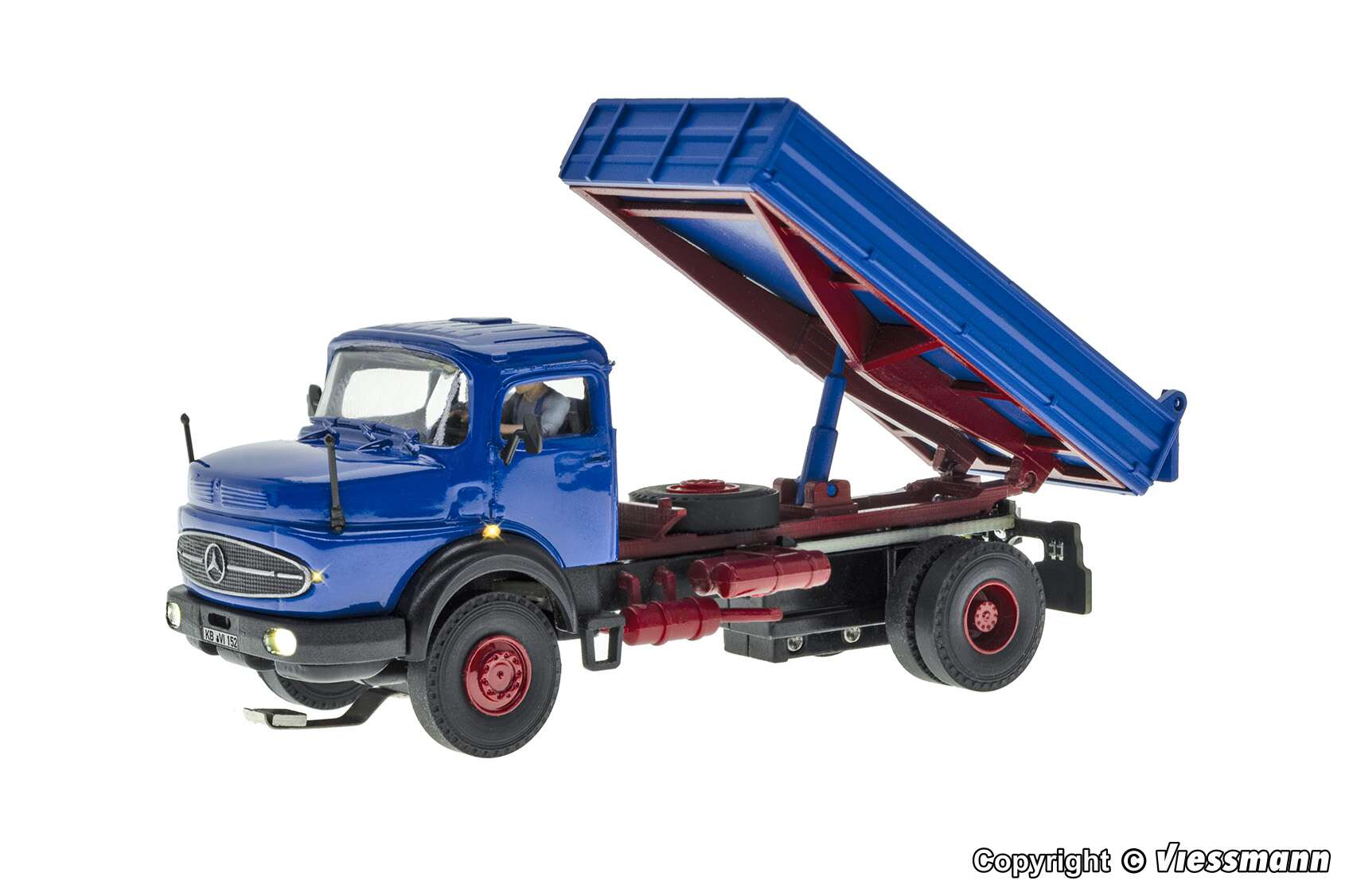 MB round bonnet 2-axle with tipper bed, basic, functional model