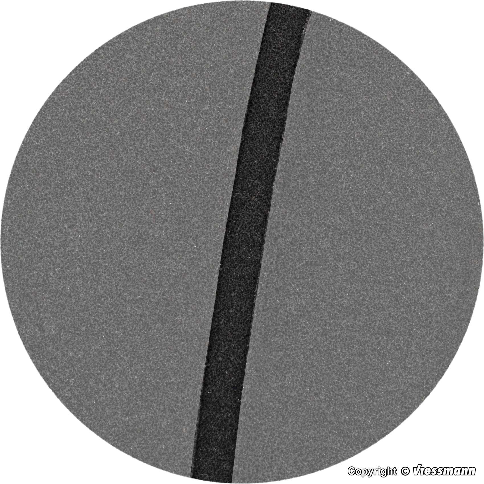 H0 Street plate asphalt of of Stone Art with groove for magnetic tape