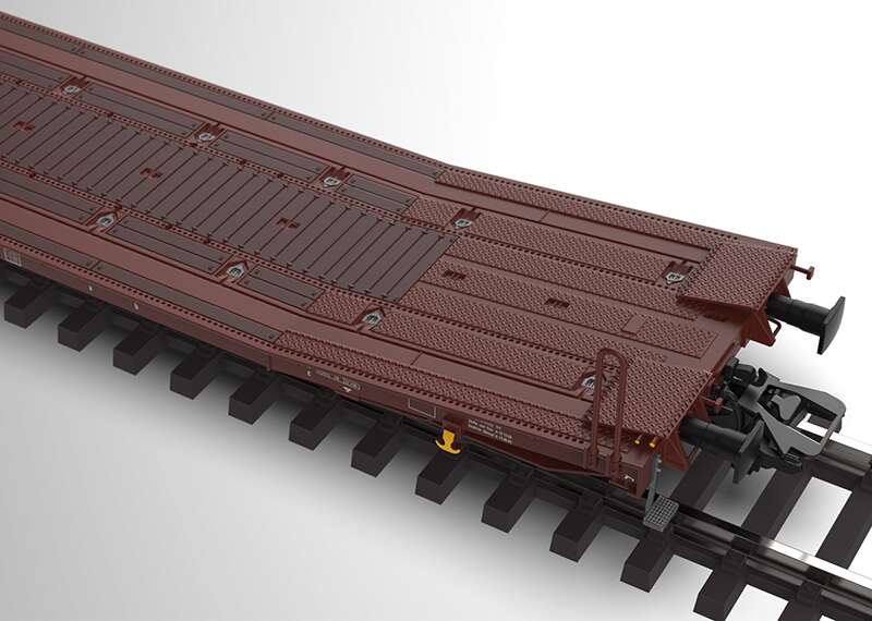 Pair of Type Laads 800B Flat Cars.