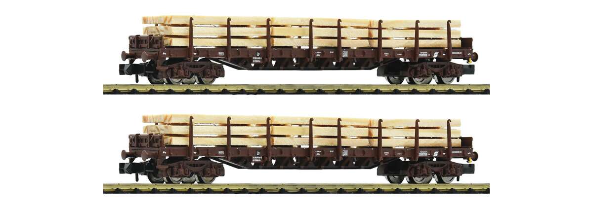 2-piece set: Stake wagons, ÖBB
