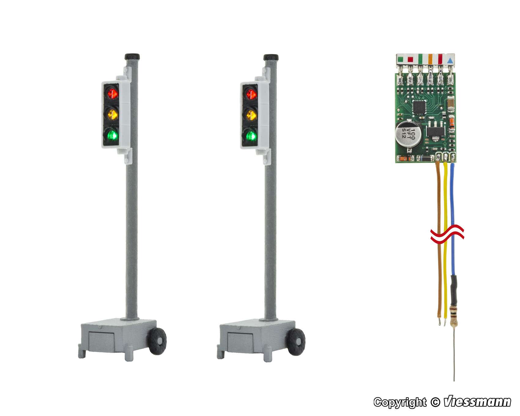 Construction/Traffic lights, 2 pieces