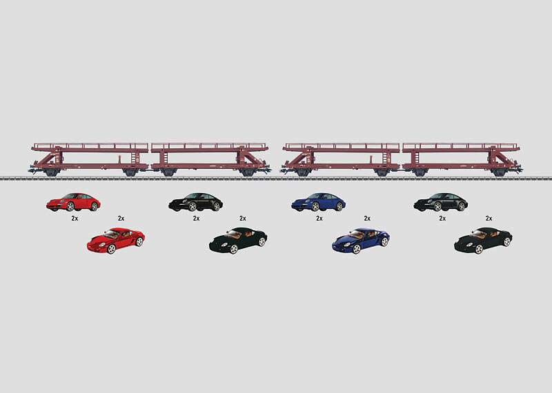 Set with 2 "Sports Car" Automobile Transport Cars.