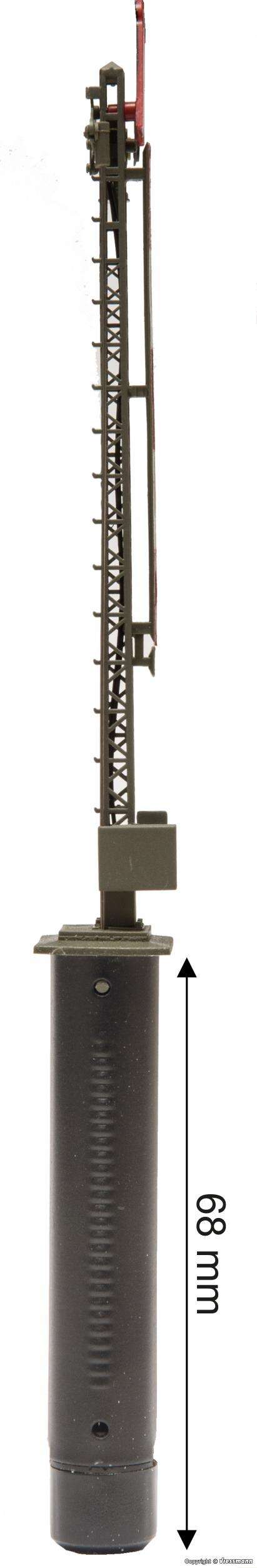 Semaphore home signal, single-arm