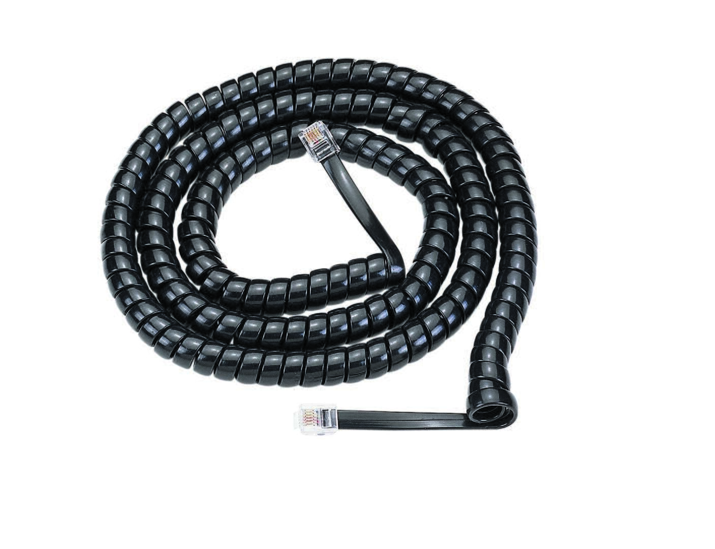 Highly flexible 6-pole spiral cable