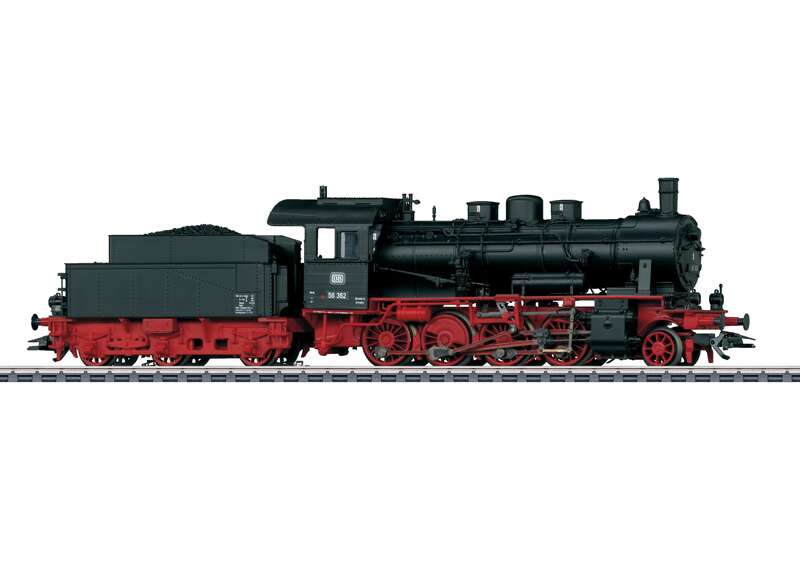 Freight train steam locomotive.