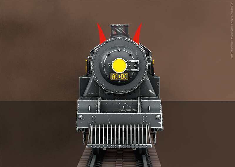 "Black Ice" Steam Locomotive with a Tender
