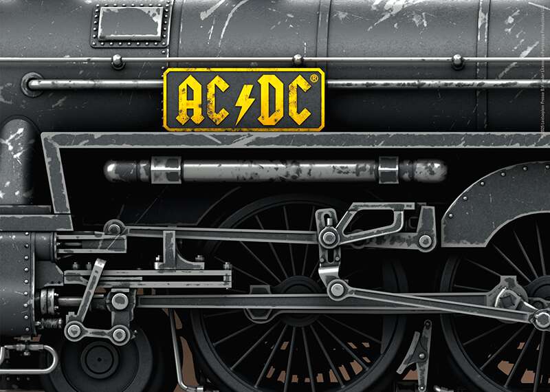 "Black Ice" Steam Locomotive with a Tender