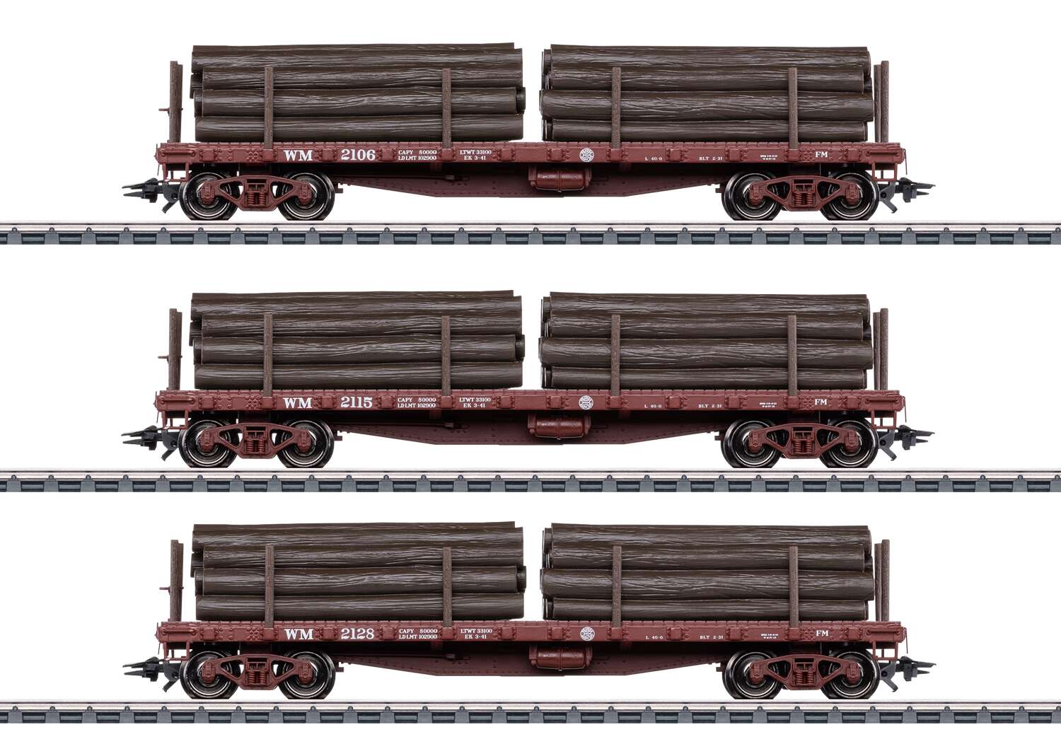 US Flat Car Set