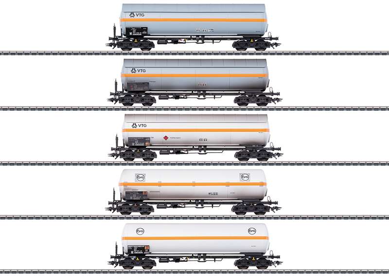 VTG and Eva Pressurized Gas Tank Car Set