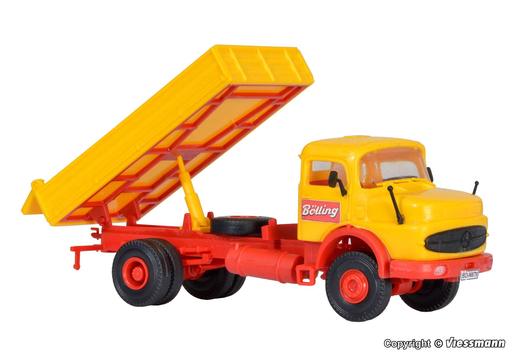 MB round bonnet LAK 1620 with tipper platform, edition Emil Bölling