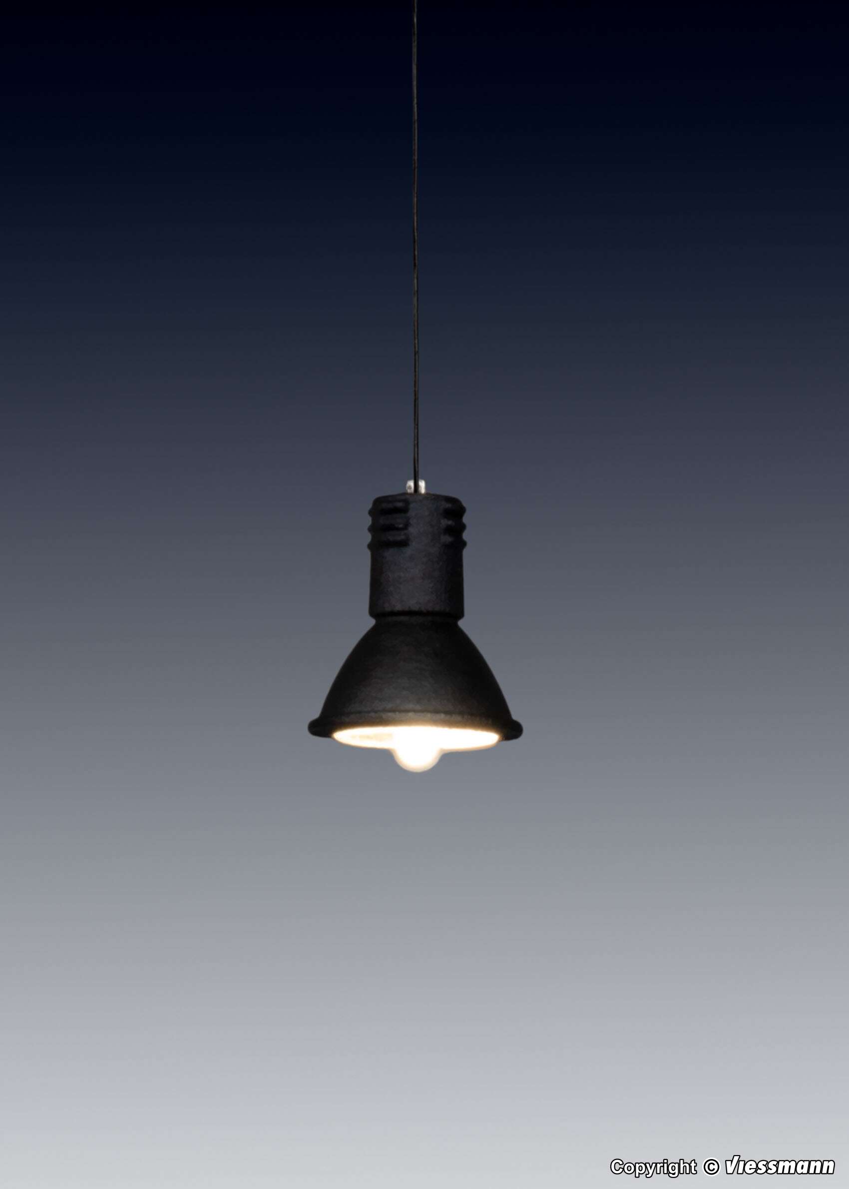 H0 Hanging industrial light, LED warm-white