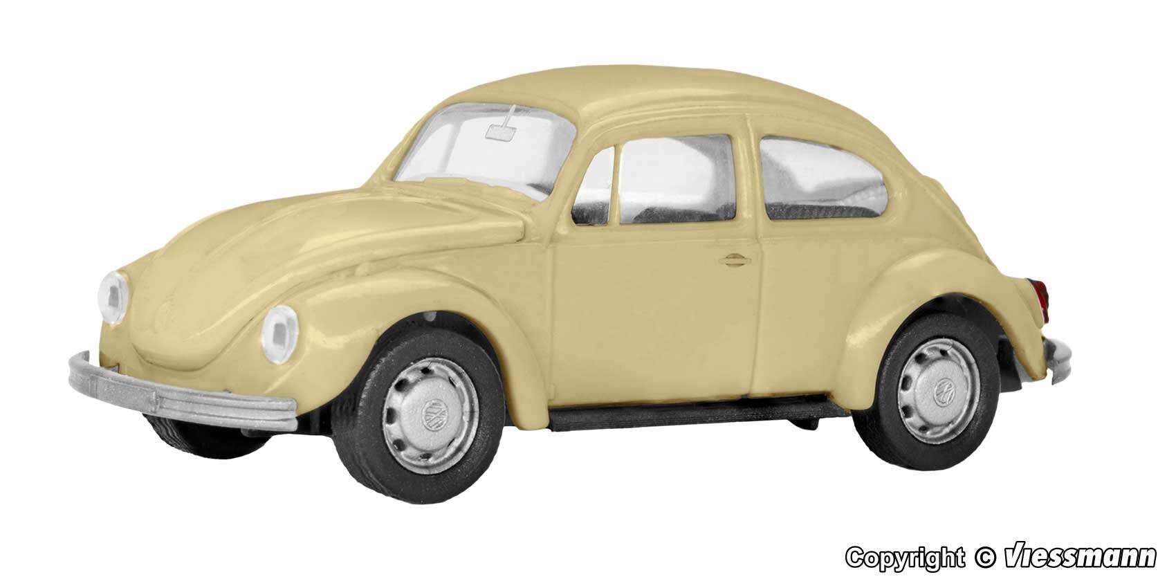 H0 VW Beetle Type 11, 1302, finished model in collector display