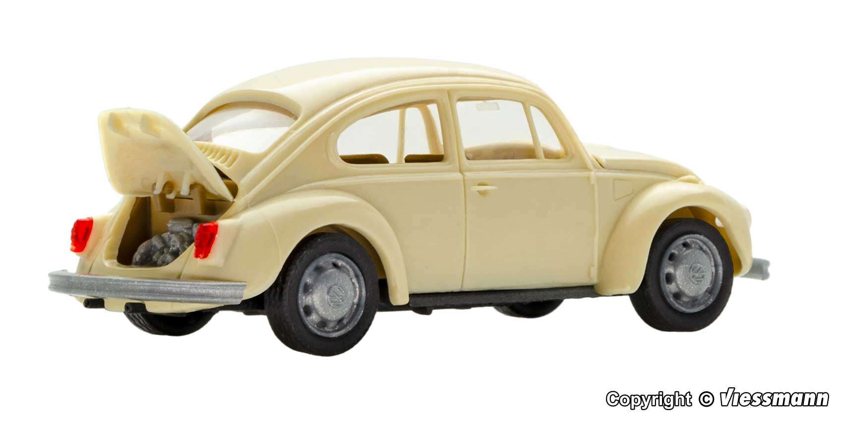 H0 VW Beetle Type 11, 1302, finished model in collector display