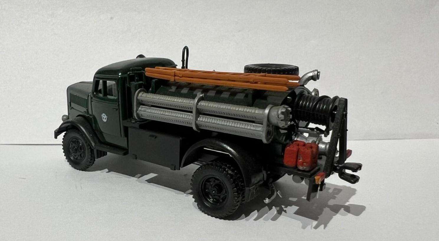 Opel Blitz brann og beredskap