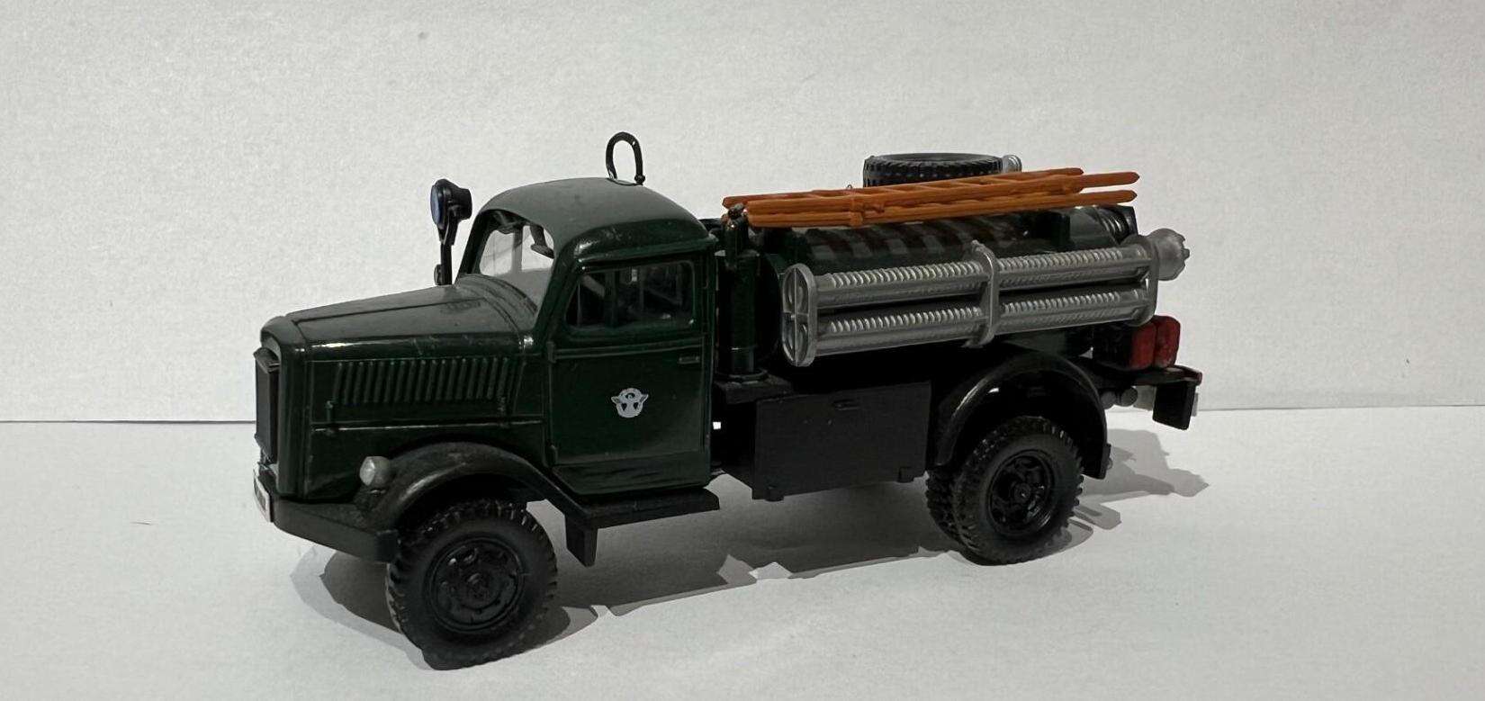 Opel Blitz brann og beredskap