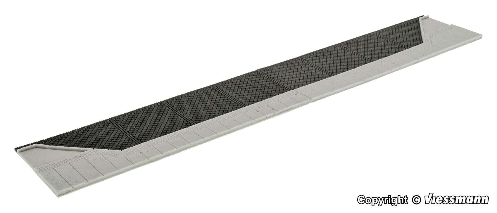 H0 Side-strip with lay-by for 1 bus of Stone Art