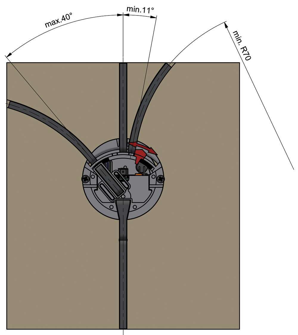 Motorized 2/3-way turnout